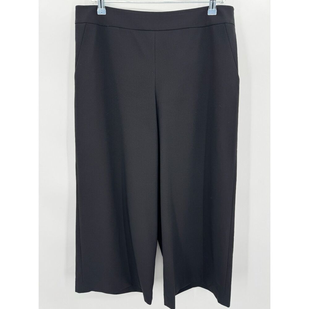 DEMOO PARKCHOONMOO Black High Rise Wide Leg Ankle Slacks Trousers Size XL